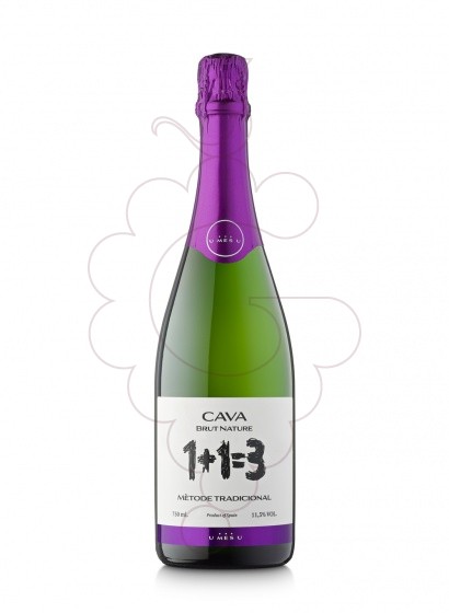 Photo 1 + 1 = 3 Brut Nature vin mousseux