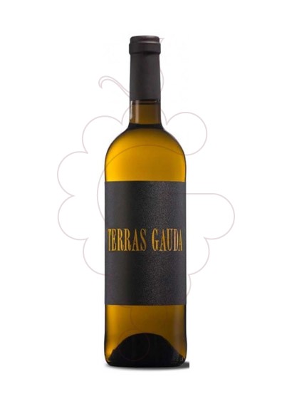 Photo Albariño Terras Gauda Etiquette Noir vin blanc
