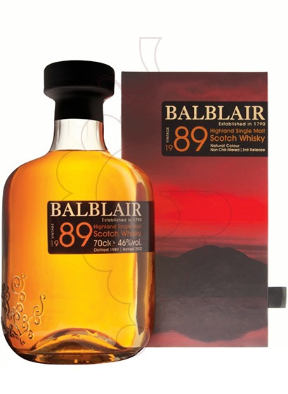 Photo Whisky Balblair Vintage 1989