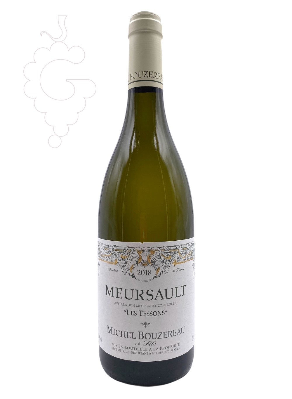 Photo Bouzereau Meursault Les Tessons vin blanc