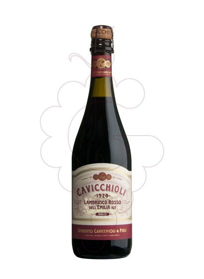 Photo Lambrusco Cavicchioli Rosso vin mousseux