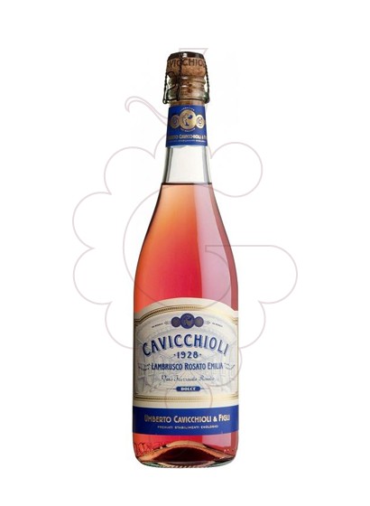 Photo Lambrusco Cavicchioli Rosato vin mousseux