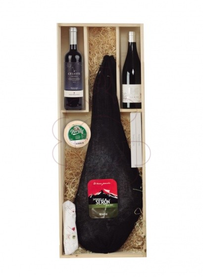 Photo Boîtes de Noël Pack de Noël + Jambon Serrano 8kg