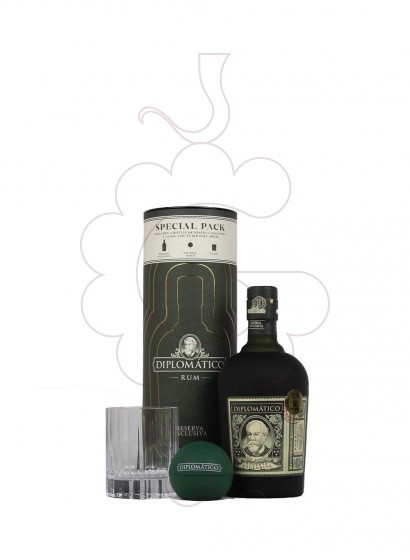 Photo Rhum Diplomático Reserva Exclusiva avec Verre