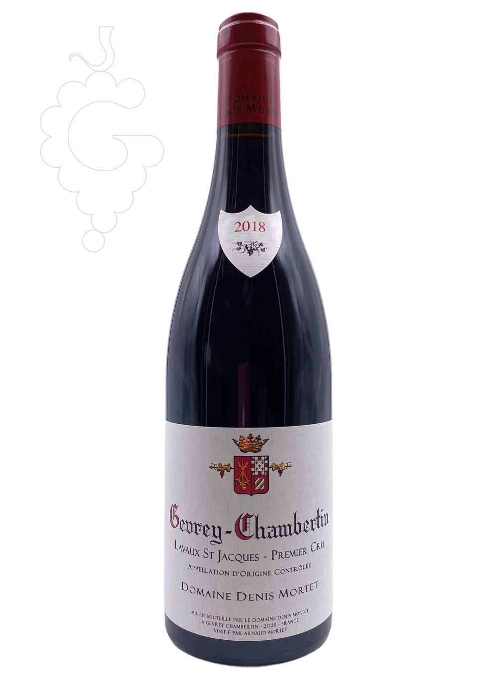 Photo Denis Mortet Gevrey-Chambertin 1er Cru Lavaux Saint-Jacques vin rouge