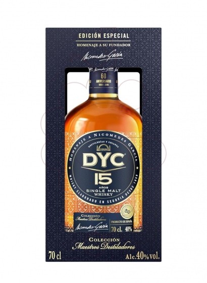 Photo Whisky Dyc 15 anys 70 cl