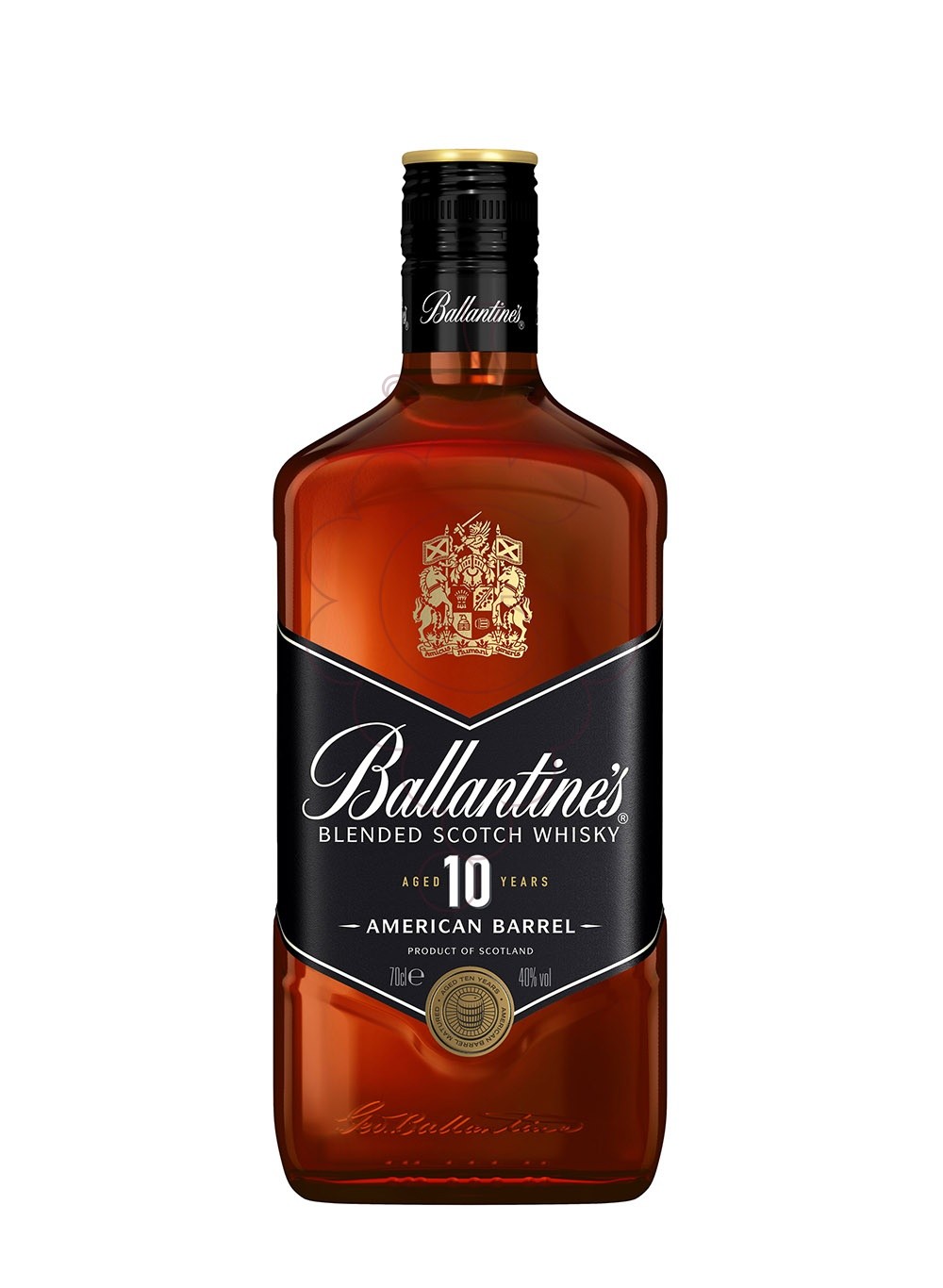 Photo Whisky Ballantines 10 anys americ lit