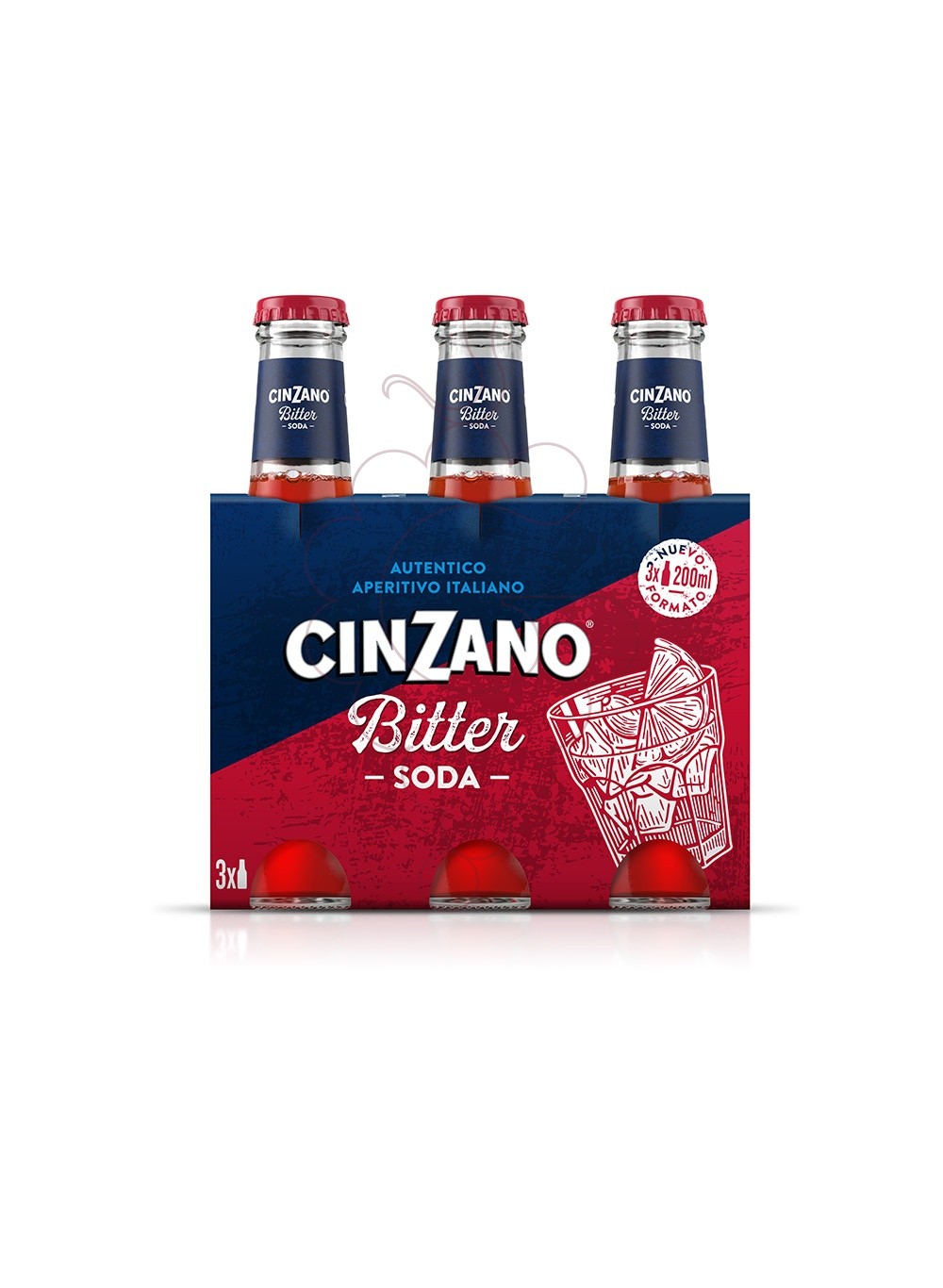 Photo Apéritif Bitter cinzano soda  3x8 -nou