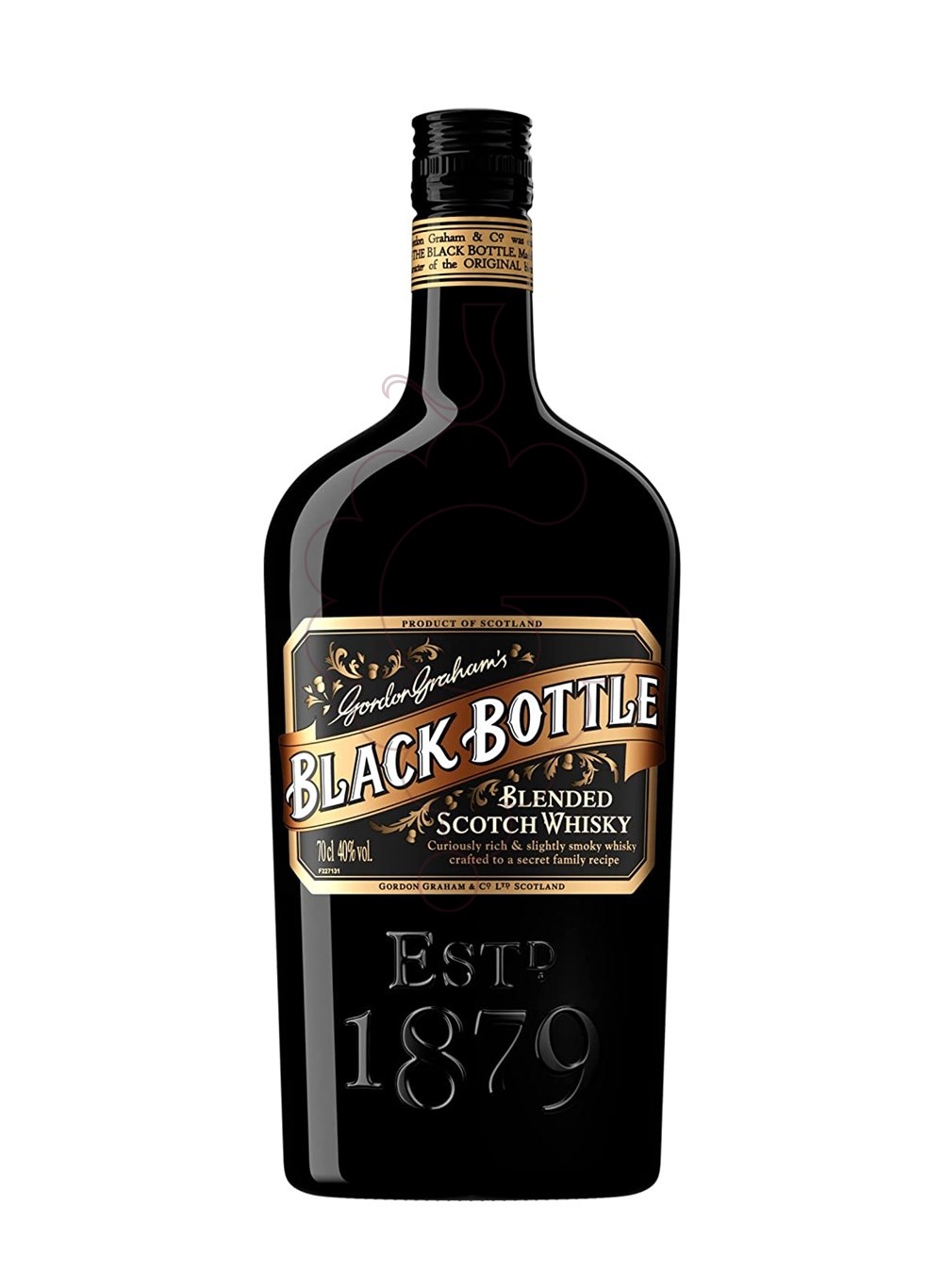 Photo Whisky Black Bottle Gordon Grahams
