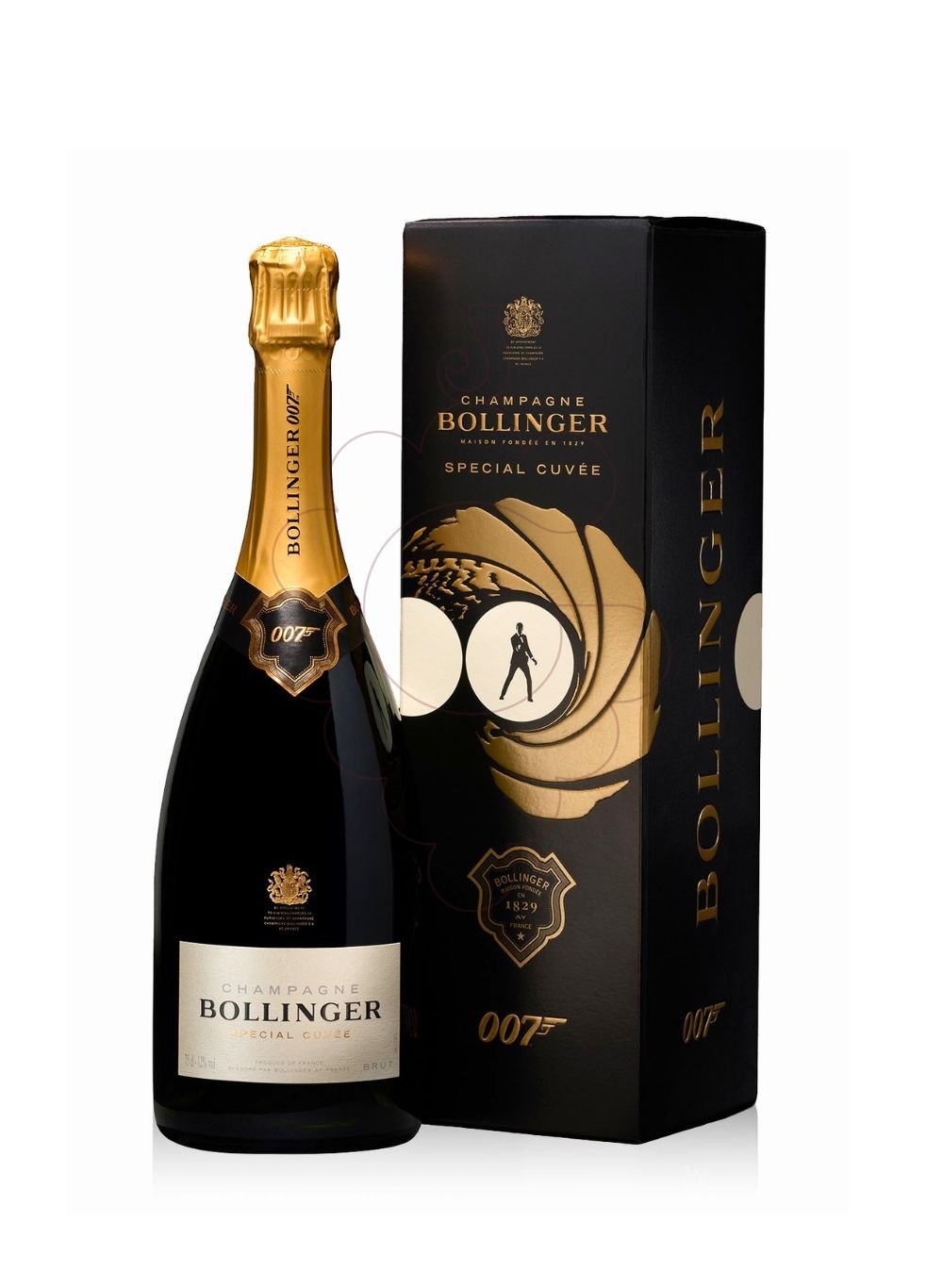 Photo Bollinger 007 + Case vin mousseux