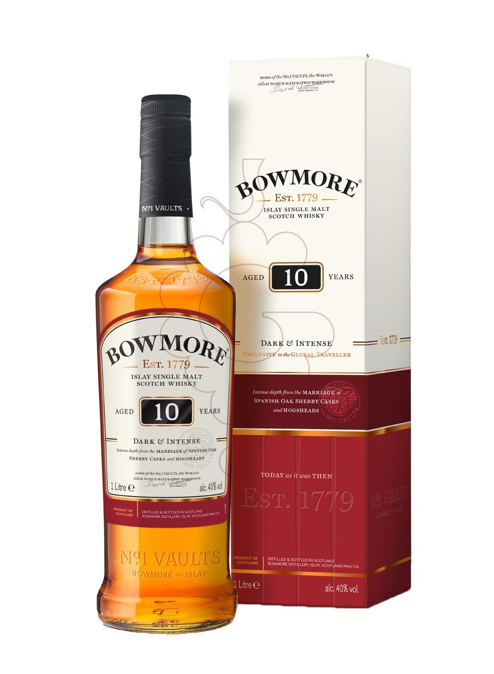 Photo Whisky Bowmore 10 anys litre