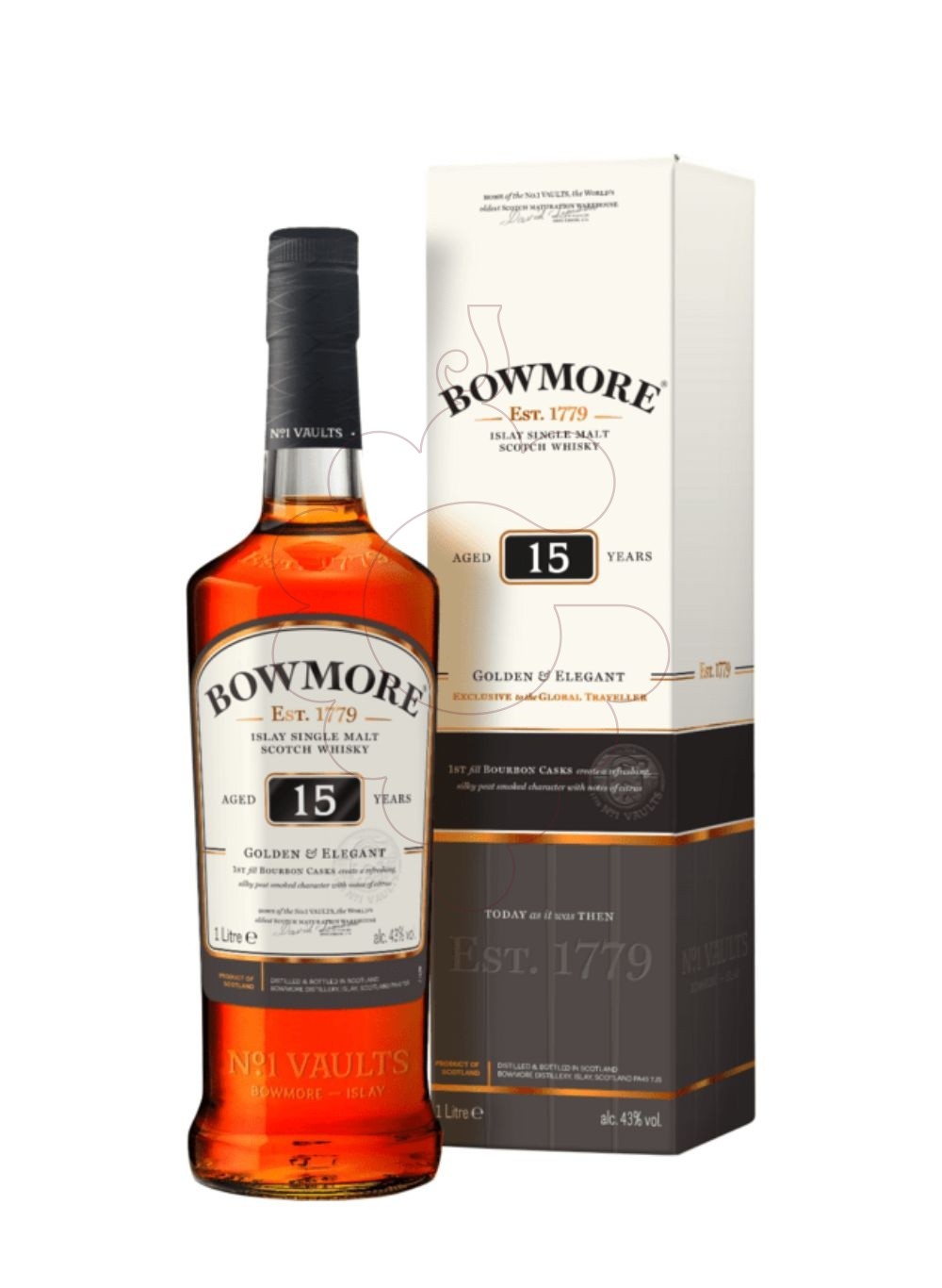Photo Whisky Bowmore 15 anys litre