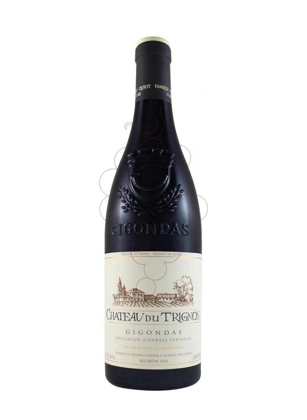 Photo Ch. trignon gigondas negre 17 vin rouge