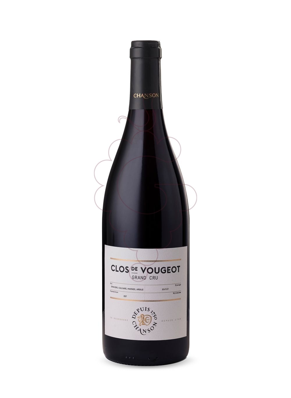 Photo Chanson Clos de Vougeot Grand Cru vin rouge