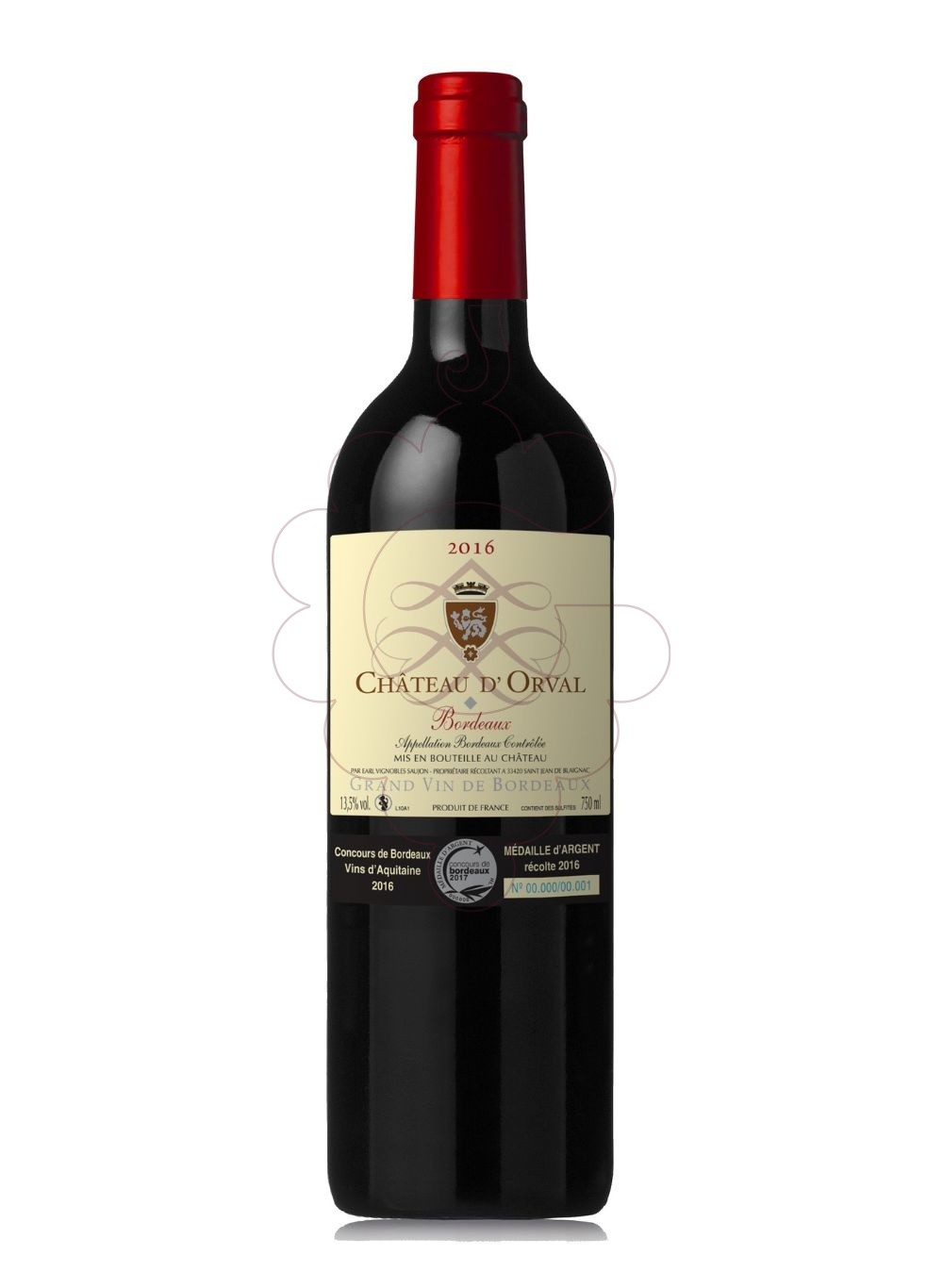 Photo Chateau d'Orval vin rouge
