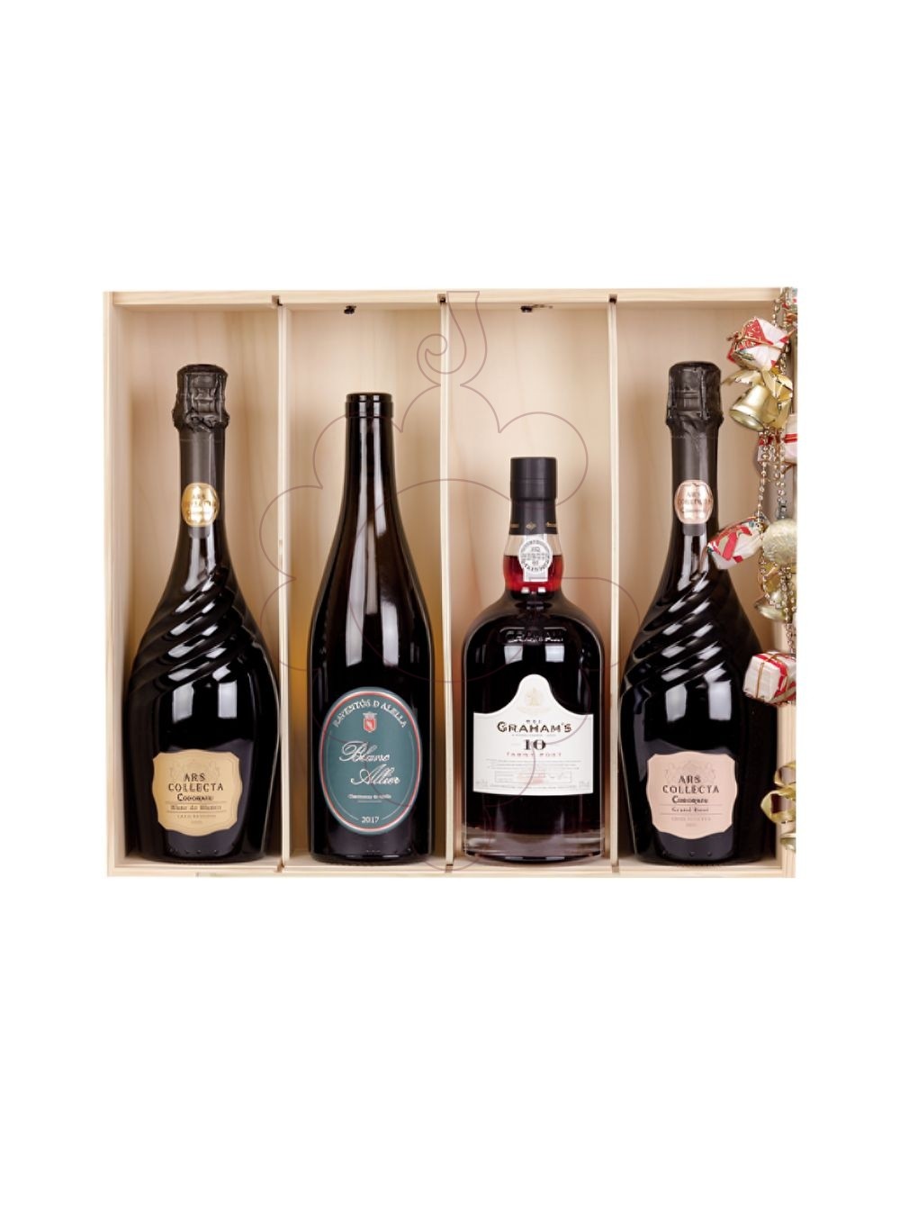 Photo Boîtes de Noël Pack Vin + Cava + Assortiment