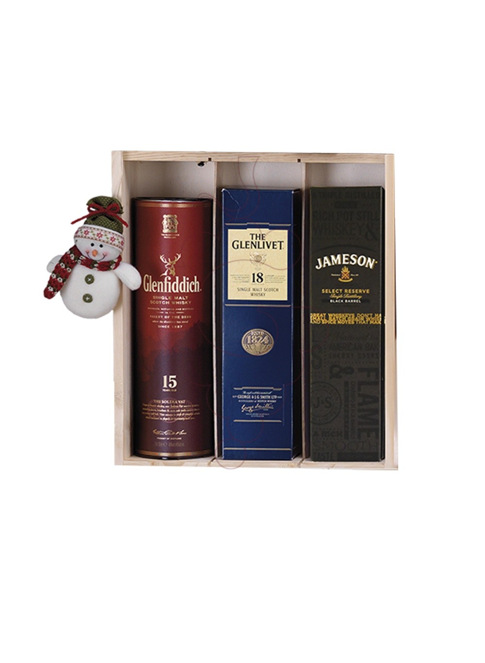 Photo Boîtes de Noël Pack 4 Bouteilles de Whisky
