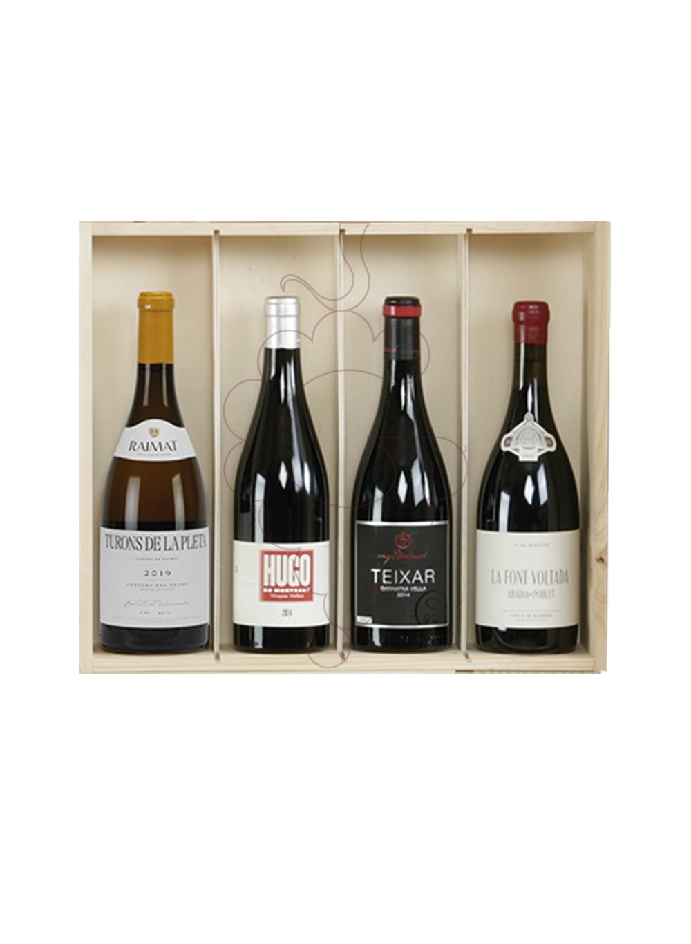 Photo Boîtes de Noël 4 bouteilles du Vin Catalan