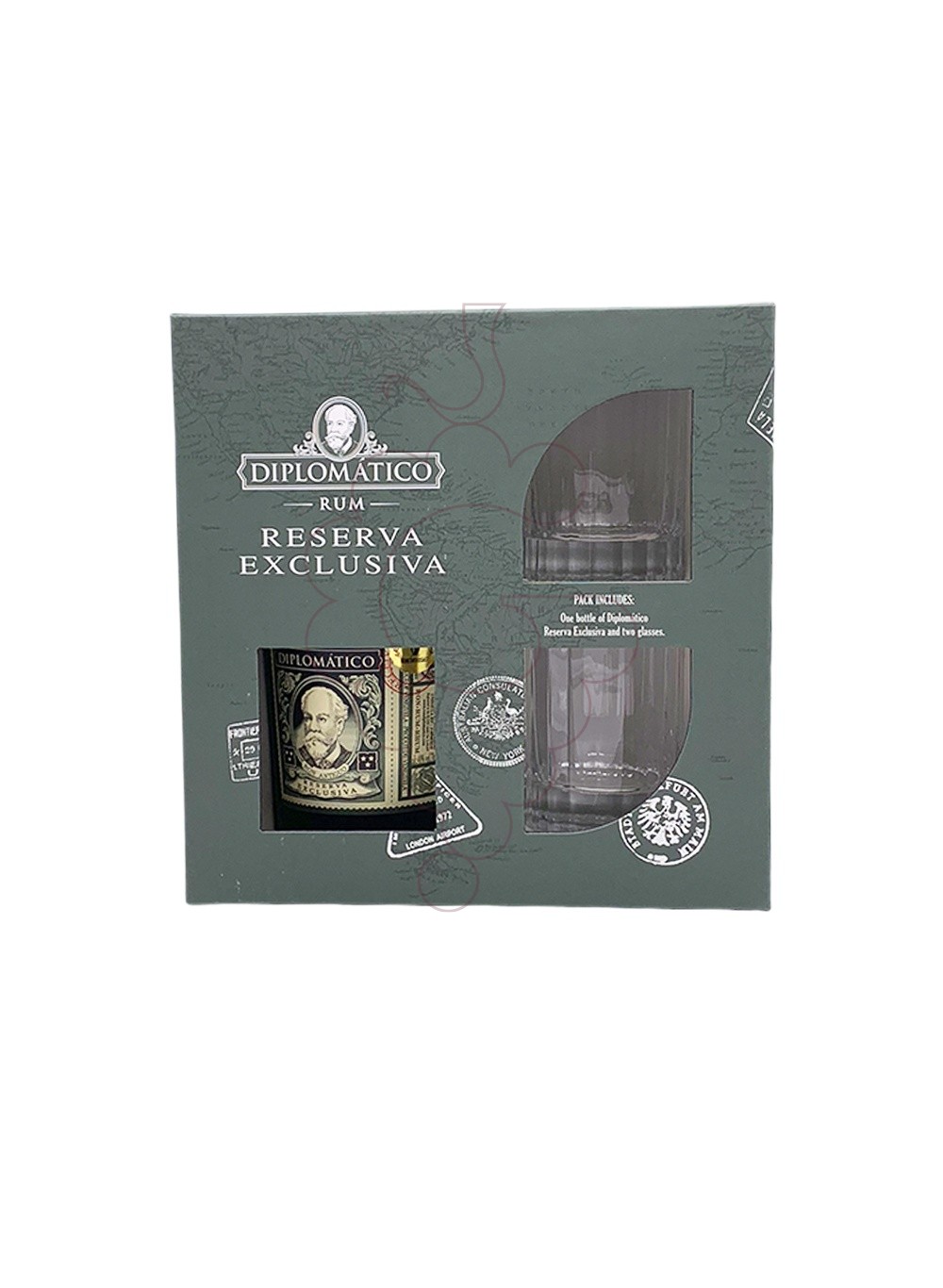 Photo Coffrets cadeaux Diplomático Reserva Exclusiva Pack (1 u + 2 Verres)