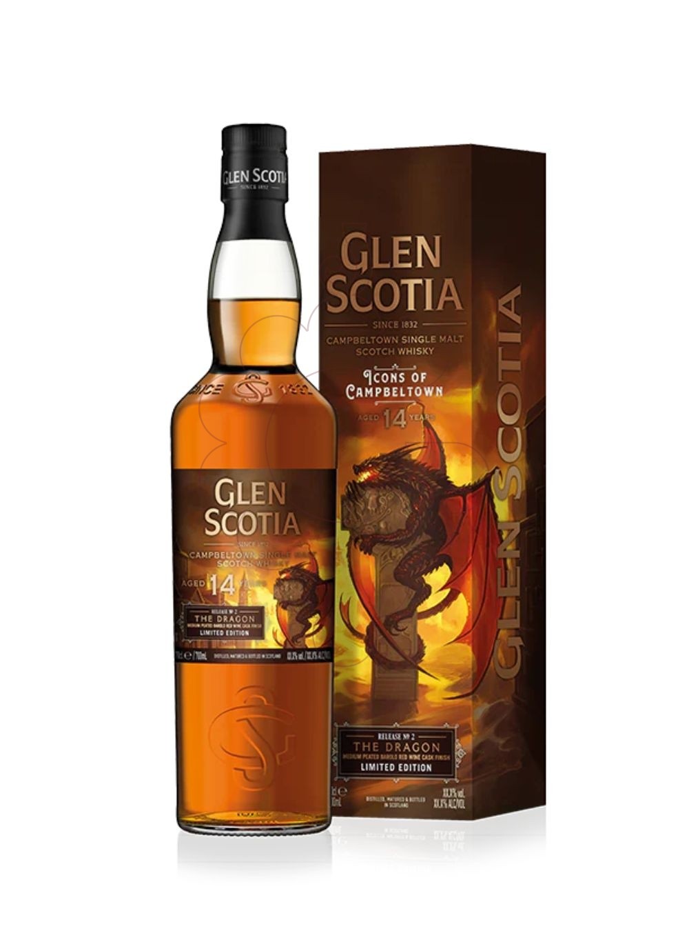 Photo Whisky Glen Scotia Medium Peated Barolo Red Wine Cask 14 Ans
