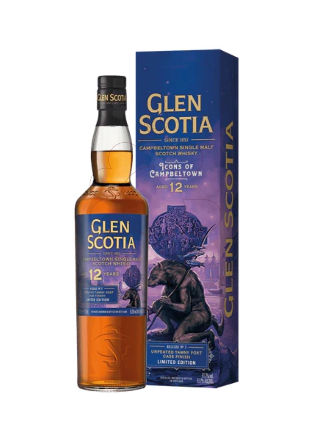 Photo Whisky Glen Scotia Unpeated Tawny Port Cask 12 Ans