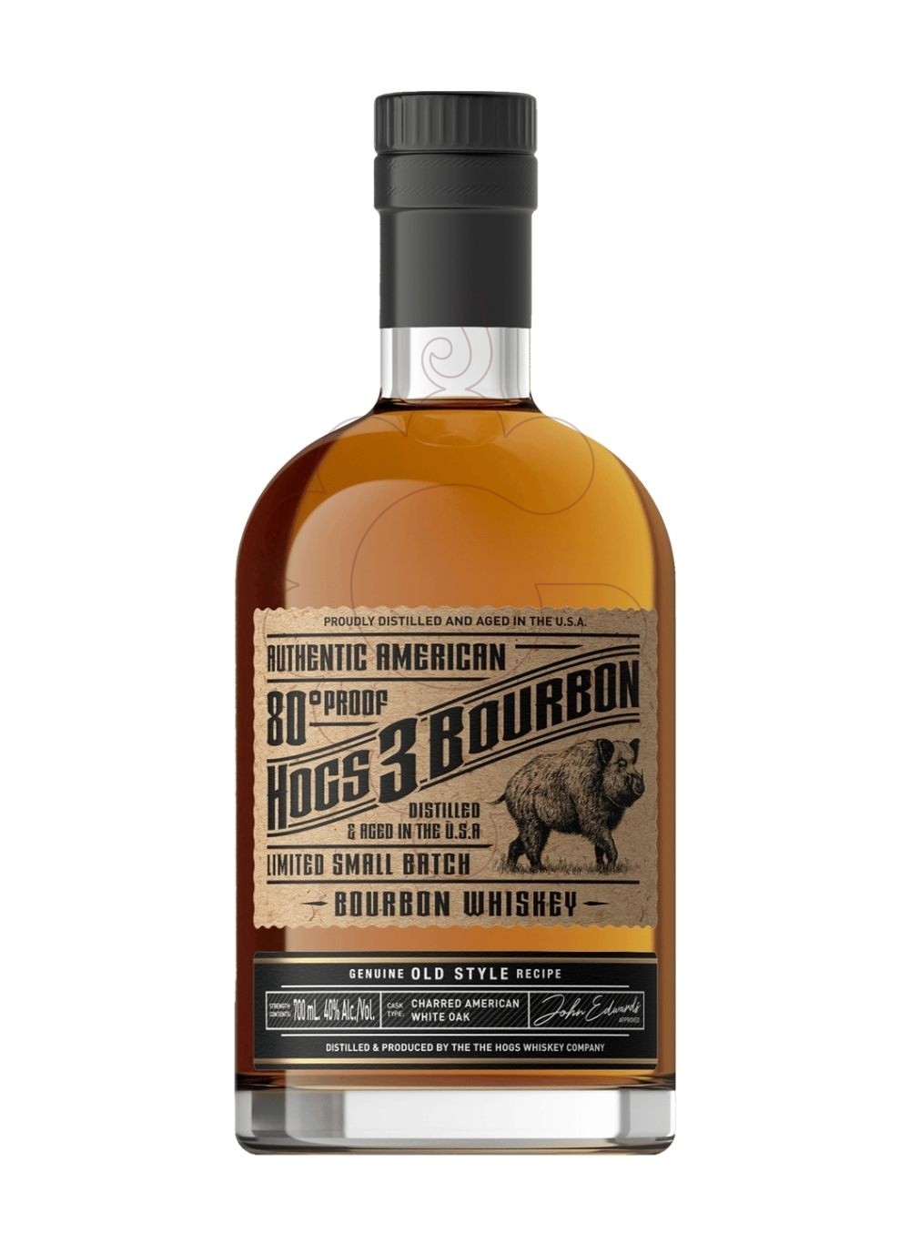 Photo Whisky Hogs 3 bourbon 70 cl