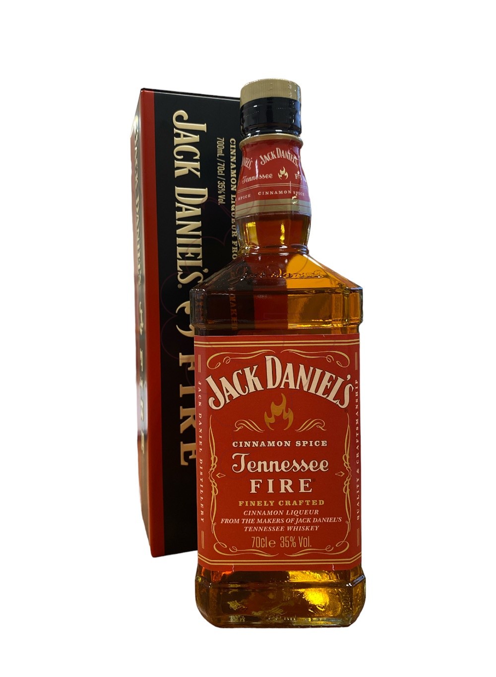 Photo Liqueur Jack Daniels Fire Étui Métallique