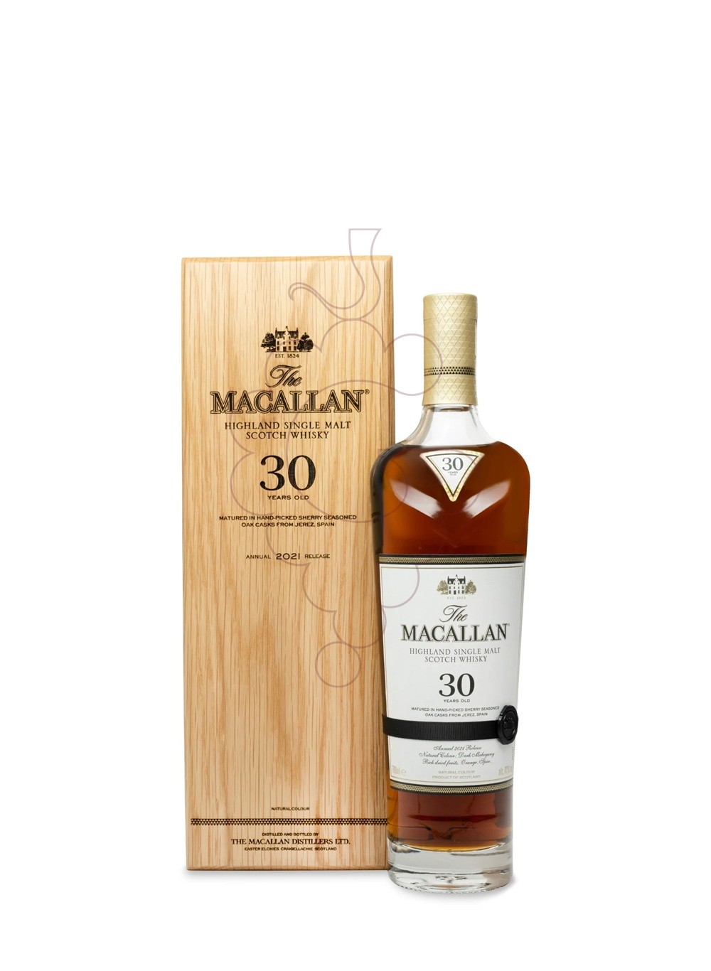 Photo Whisky Macallan 30 Ans 2021 release