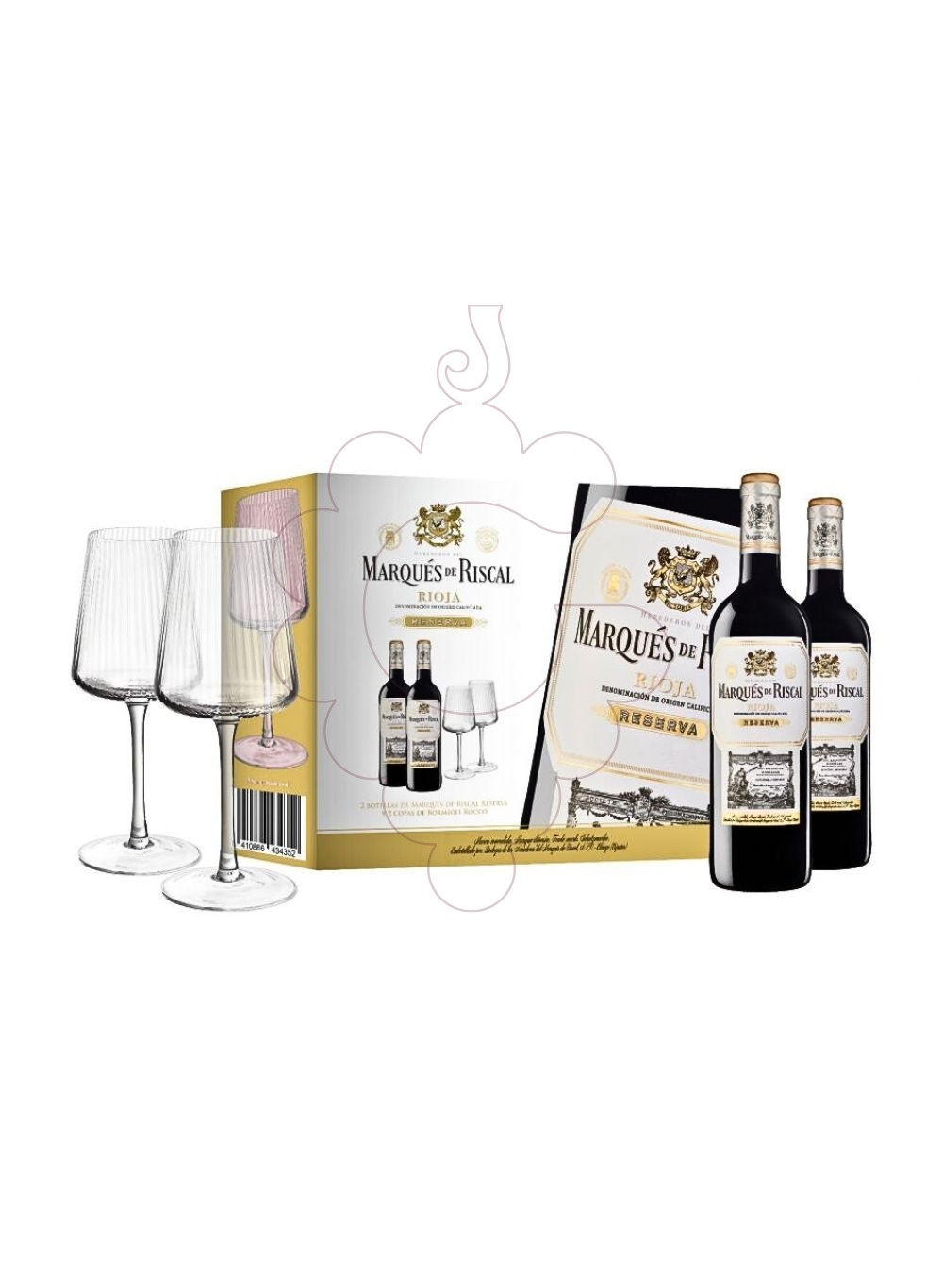 Photo Coffrets cadeaux Marqués de Riscal Reserva Pack (2 u + 2 verres)