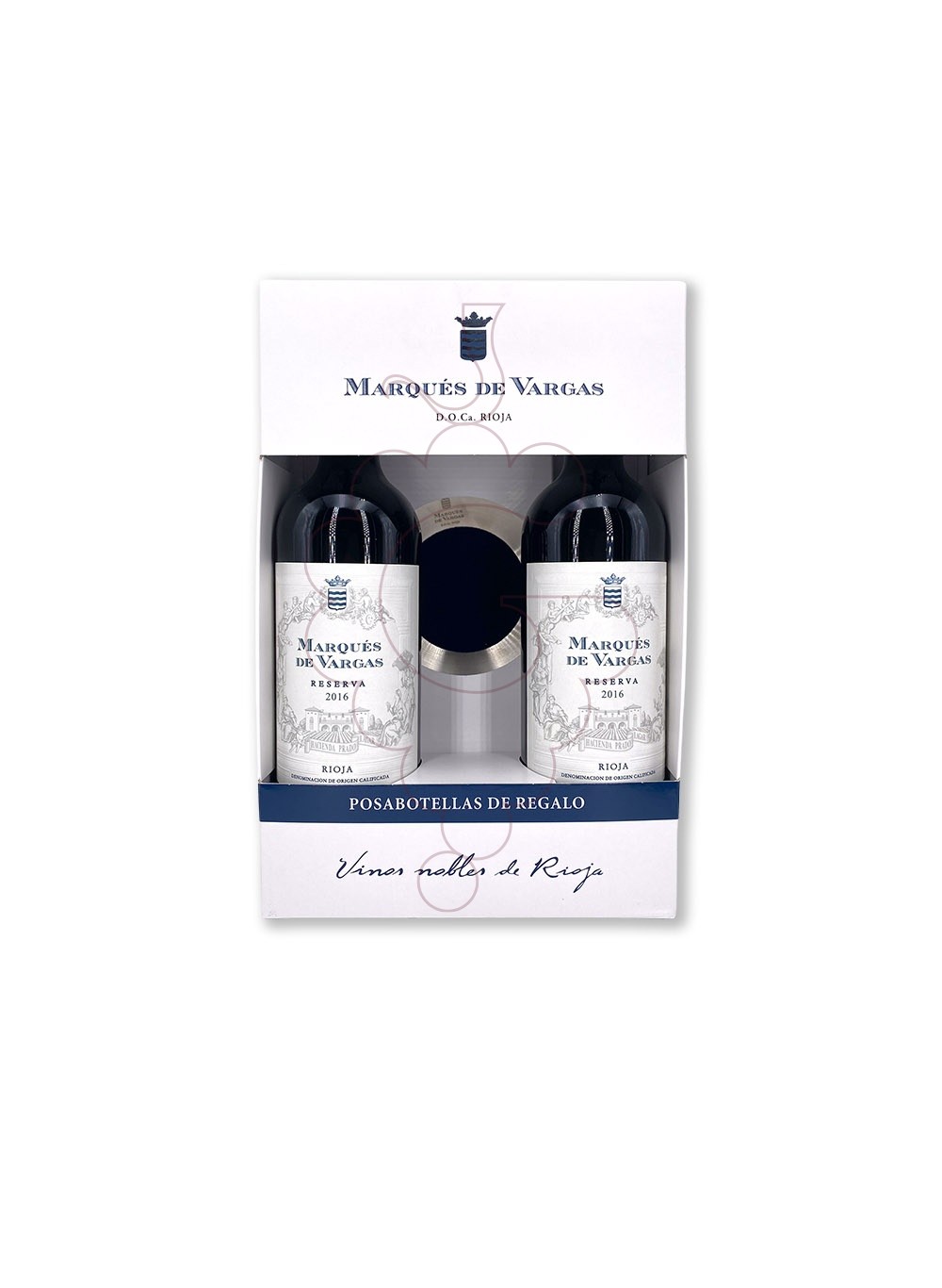 Photo Coffrets cadeaux Marques de Vargas Reserva Pack (2 u + porte-bouteille)