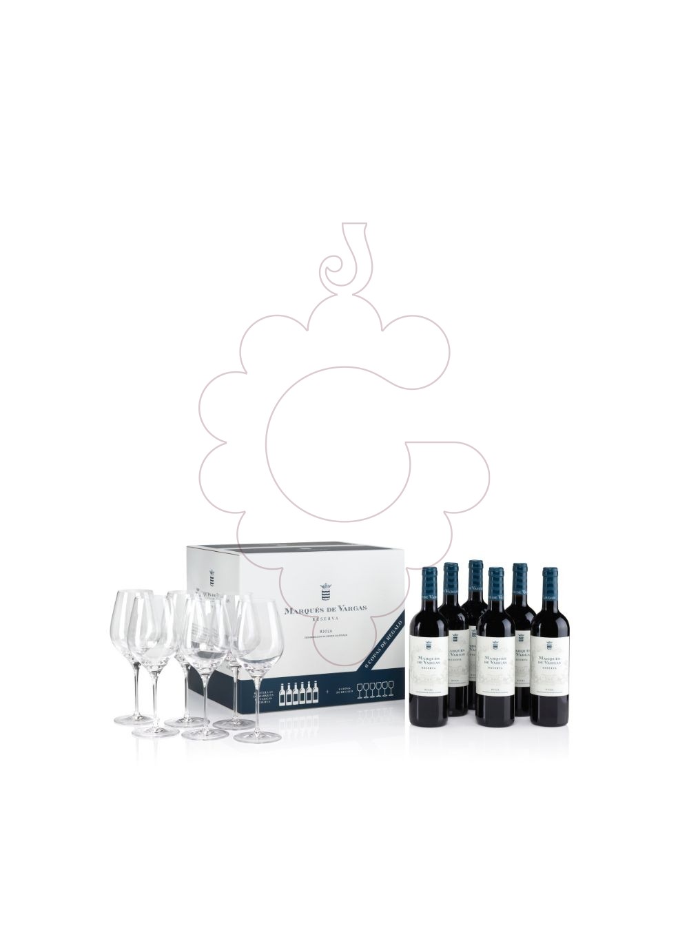 Photo Coffrets cadeaux Marques de Vargas Reserva Pack (6 u + 6 verres)