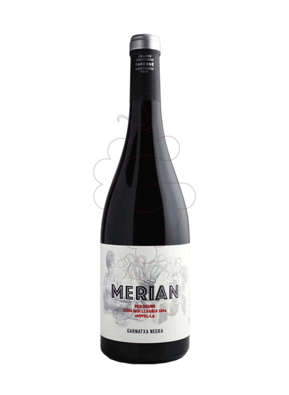 Photo Merian negre 75 cl vin rouge