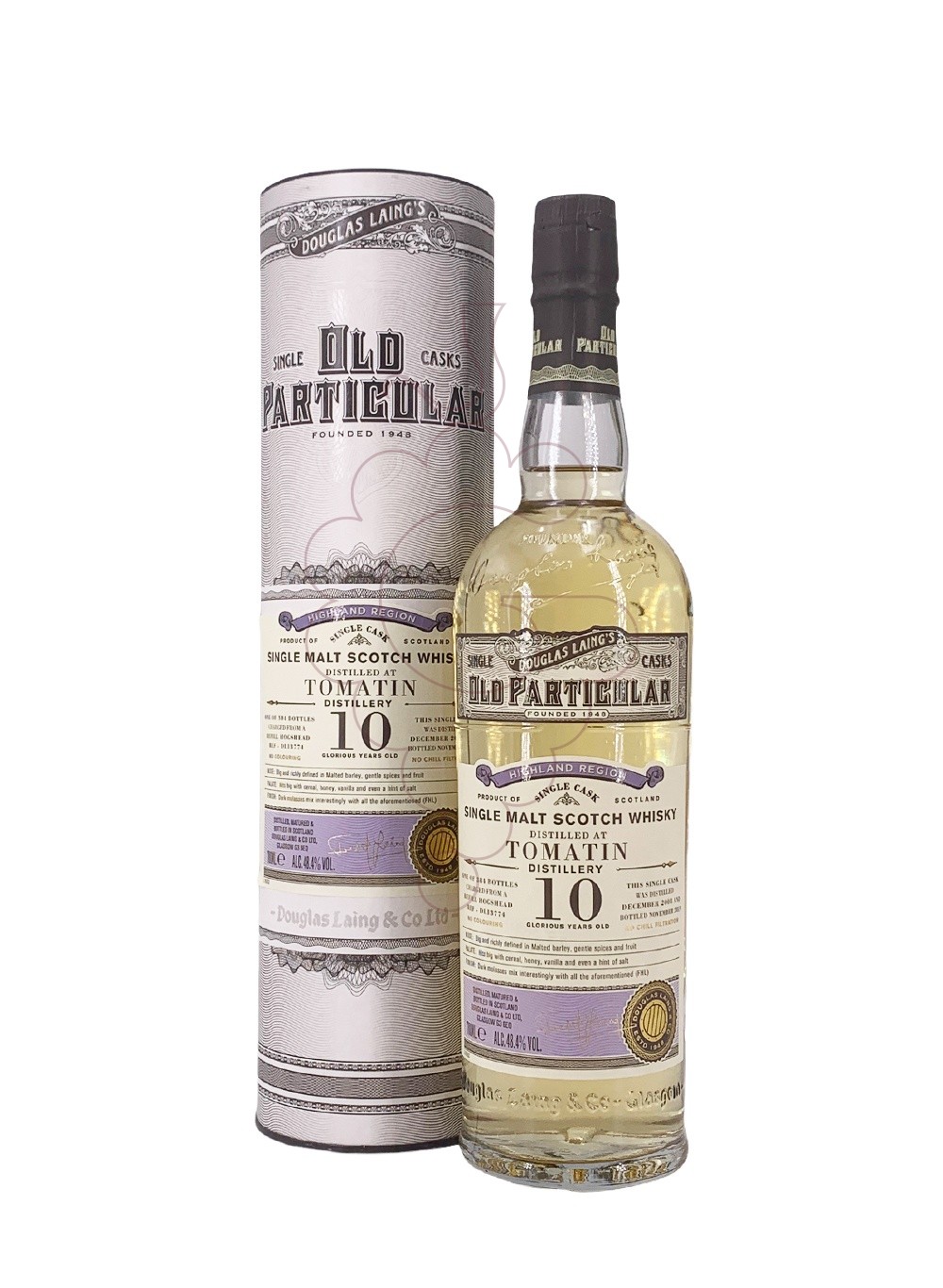 Photo Whisky Douglas Laing Old Particular Tomatin 10 Ans