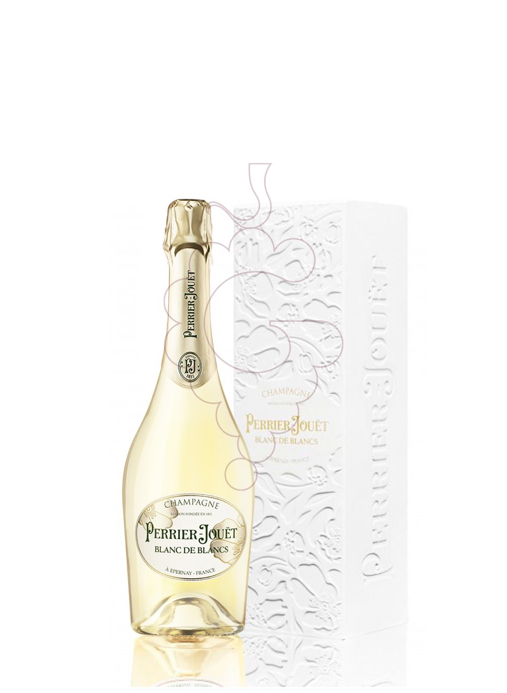 Photo Perrier Jouet Blanc de Blancs avec etui vin mousseux