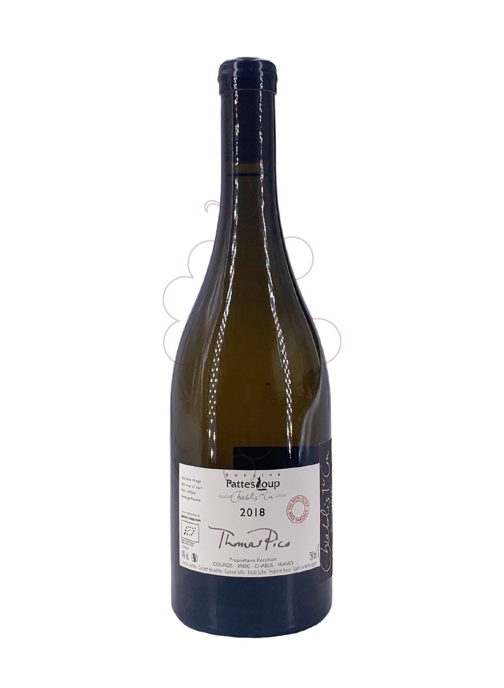Photo Pattes Loup Chablis 1er Cru Beauregard vin blanc