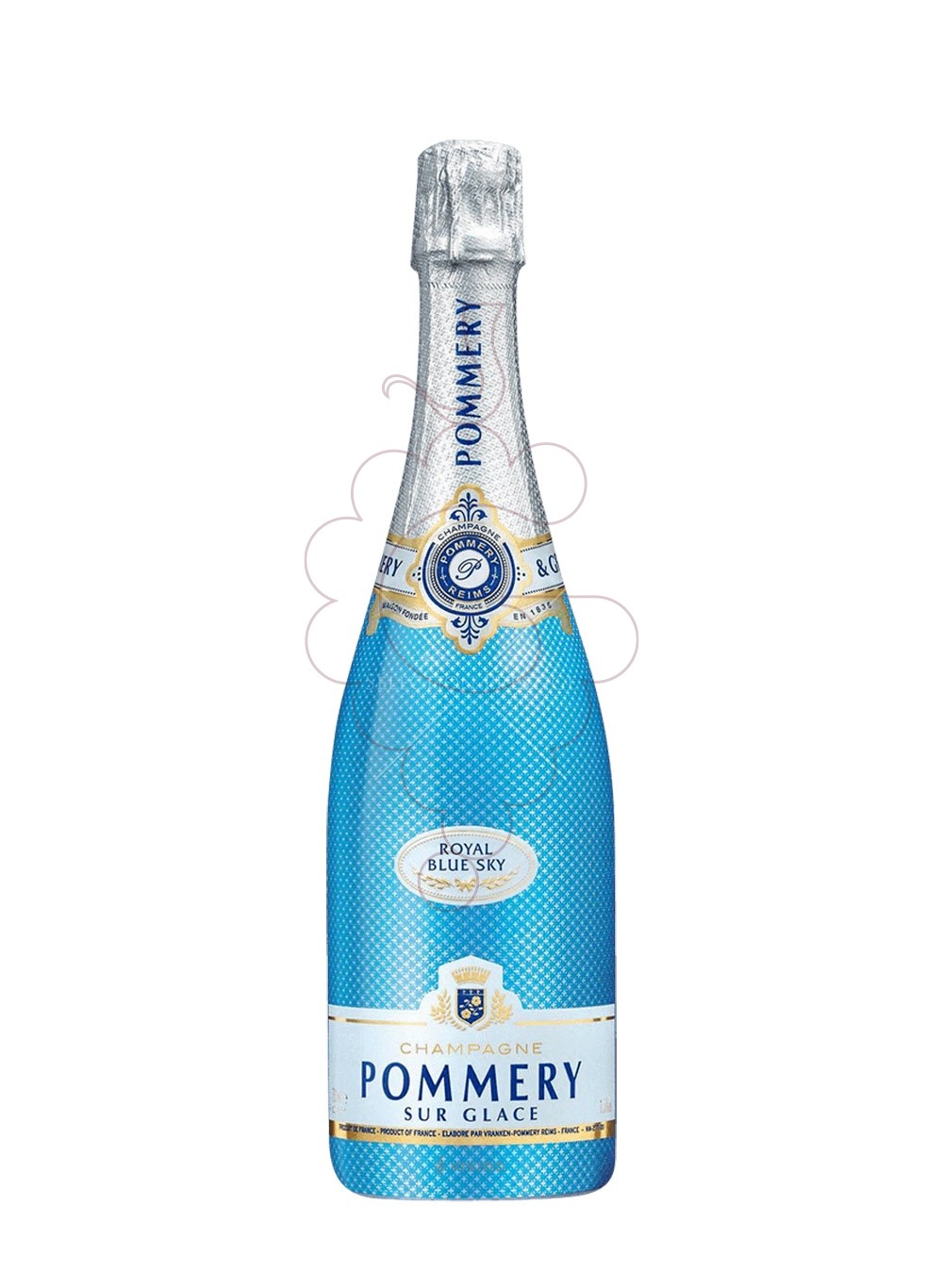 Photo Pommery sur glace blue sky vin mousseux