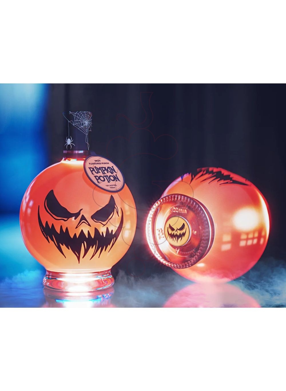 Photo Liqueur Pumpkin Potion Fruit Punch with LED light