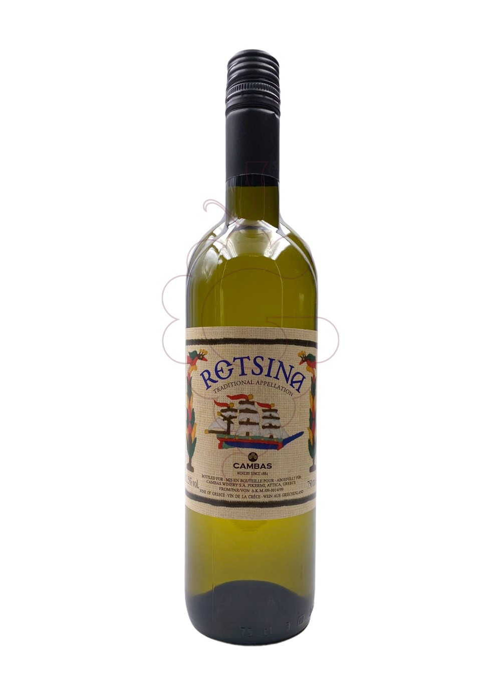 Photo Cambas Retsina vin blanc