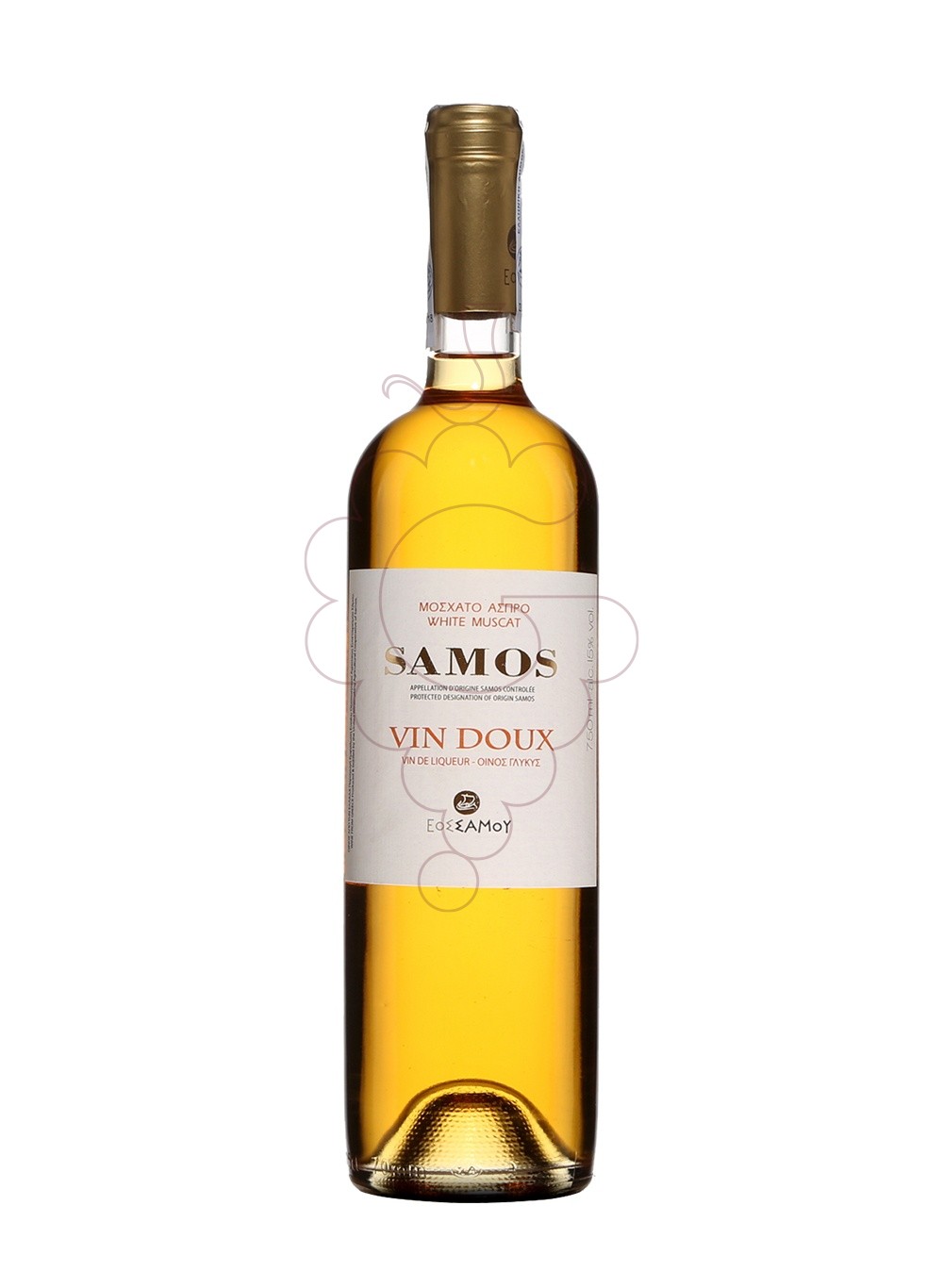 Photo Samos vin doux white muscat vin généreux