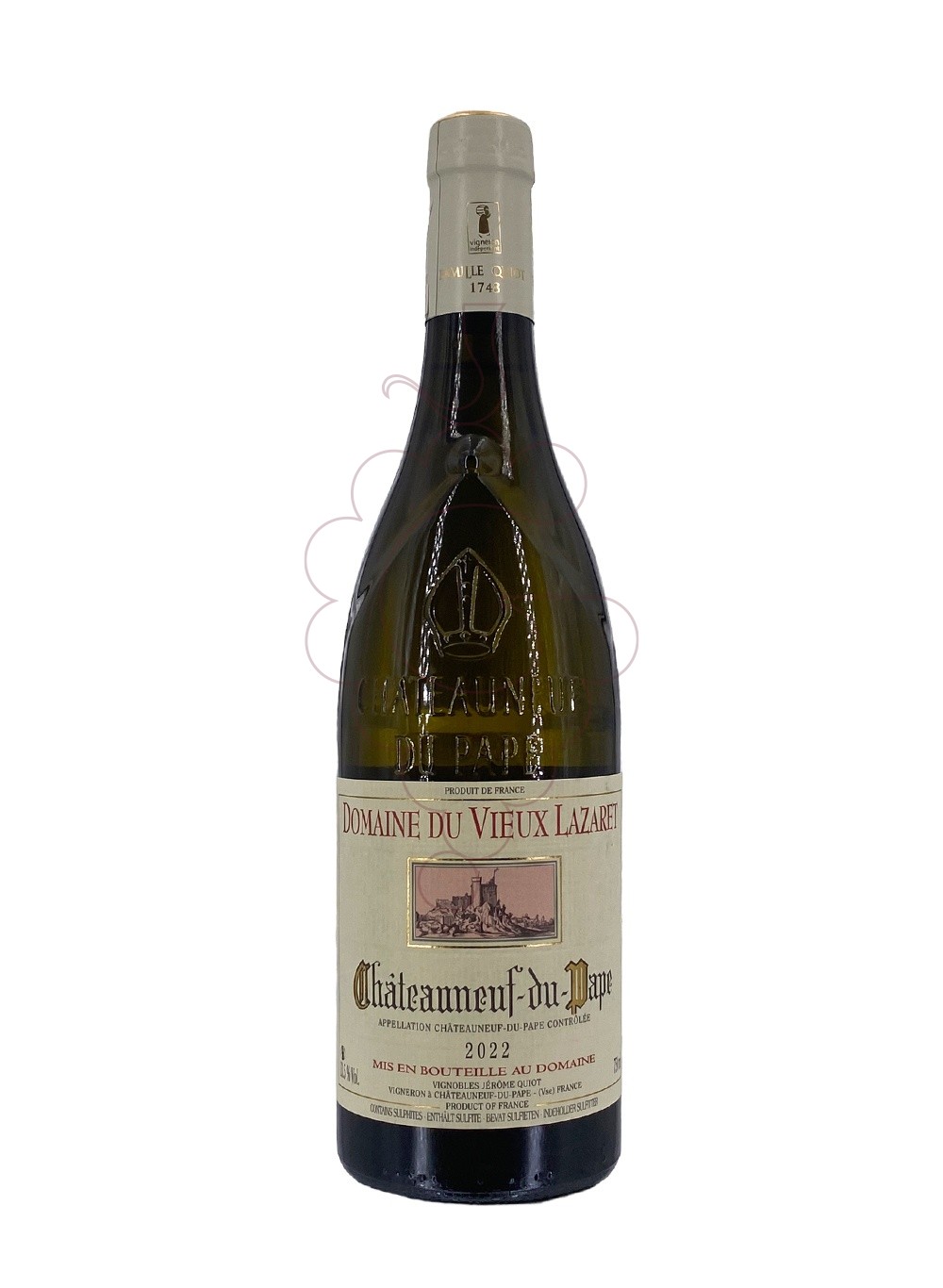 Photo Vieux lazaret chat-pape bl 22 vin blanc