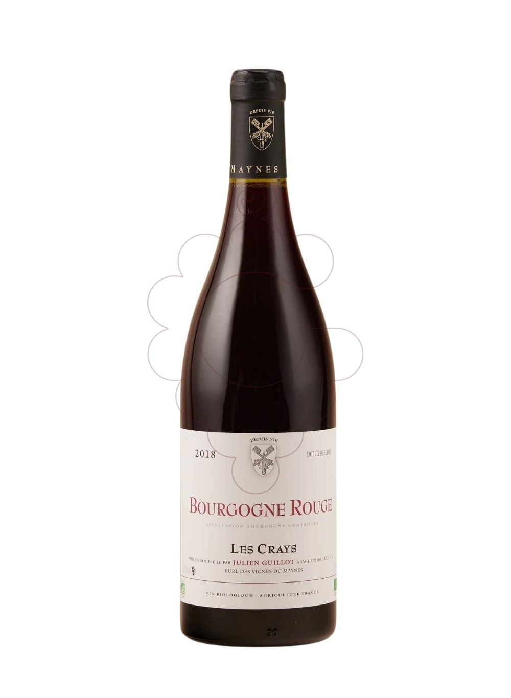 Photo Vignes du Maynes Bourgogne Les Crays vin rouge