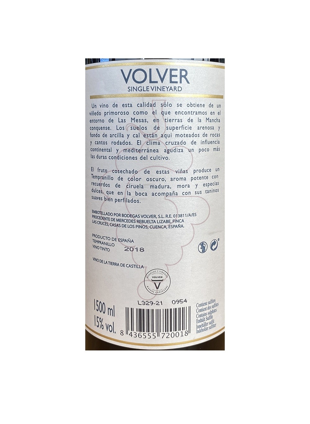 Photo Volver Magnum vin rouge