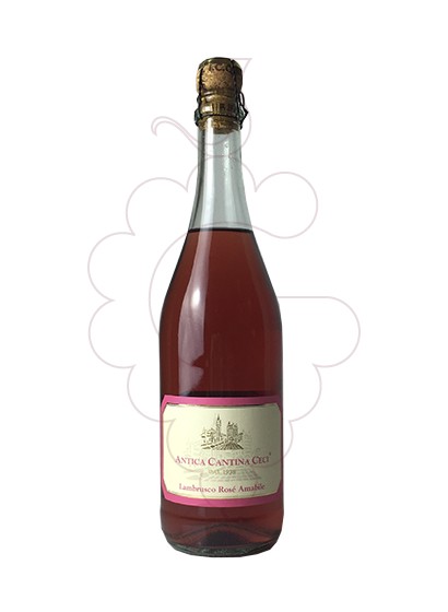Photo Lambrusco Antica Ceci Rosé vin mousseux