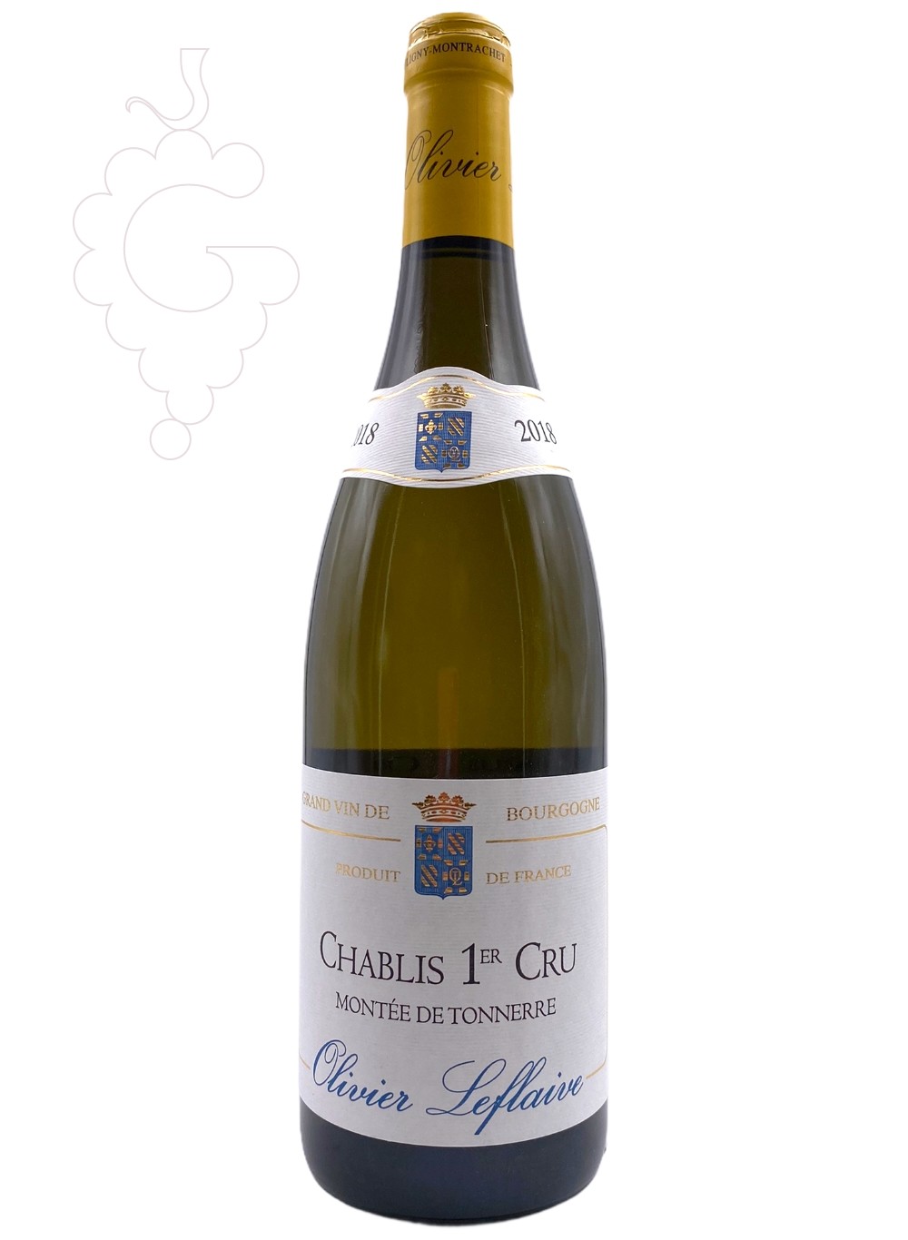 Photo Leflaive Chablis 1er Cru Montée Tonerre vin blanc