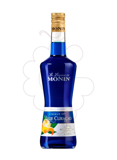 Photo Liqueur Licor Monin Blue Curaçao