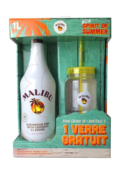 Photo Liqueur Malibu Pack (1 u + verre)