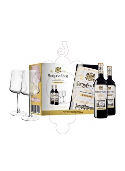 Photo Cajas regalo Marqués de Riscal Reserva Pack (2 u + 2 copes)