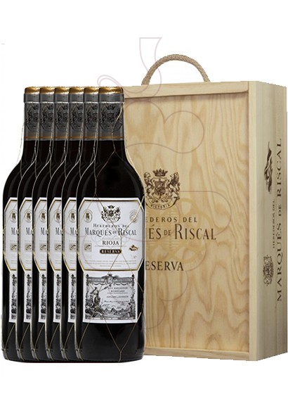 Photo Coffrets cadeaux Marques de Riscal Reserva (pack fusta 6 u.)