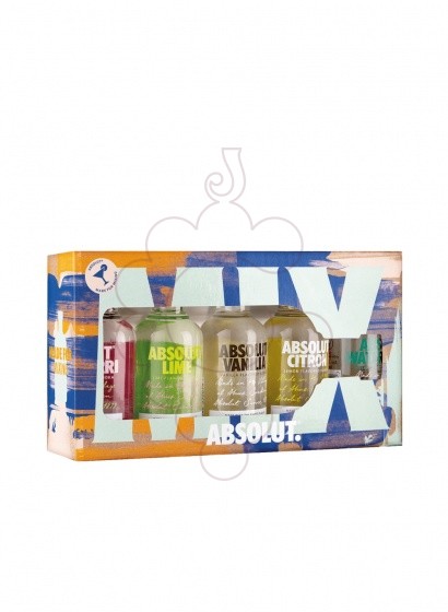 Photo Vodka Minipack Absolut 5 u