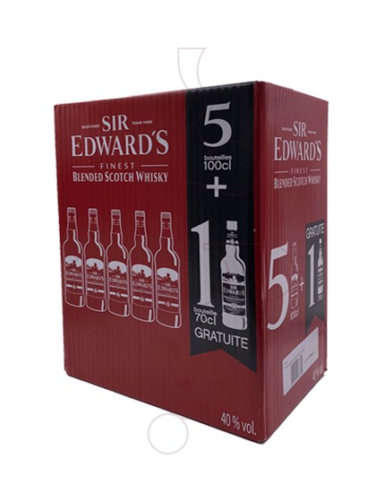 Photo Whisky Sir Edward's Pack 5 x 1 LT + 0,7 LT s/c
